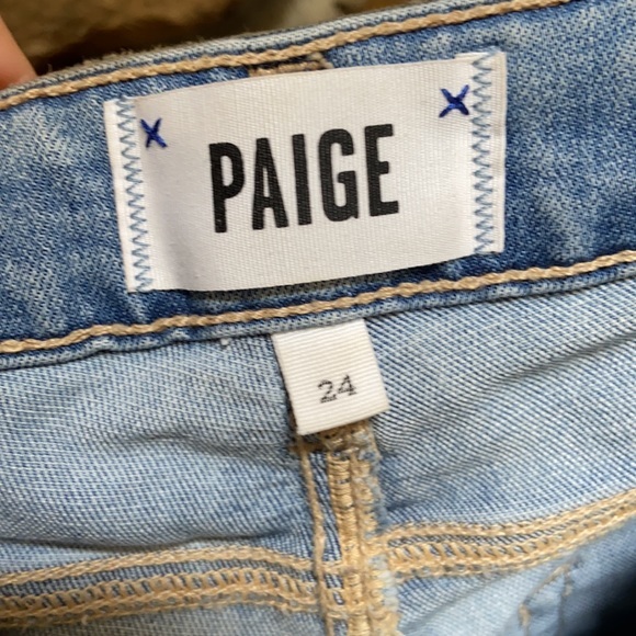⚡️SOLD⚡️Paige Verdugo Ankle Skinny Jeans Size 24 - Picture 3 of 9